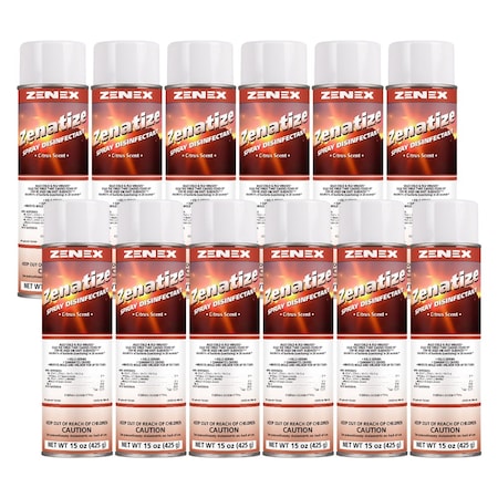 Zenex Zenatize Citrus Disinfectant net 15oz., 12PK 495565